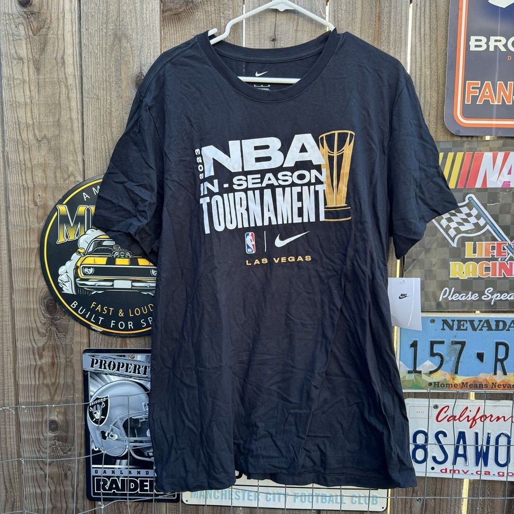 Size S - Nike NBA In Season Tournament Las Vegas 2023 T-Shirt Black Brand New